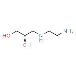 ChemSpider 2D Image | (2S)-3-[(2-Aminoethyl)amino]-1,2-propanediol | C5H14N2O2
