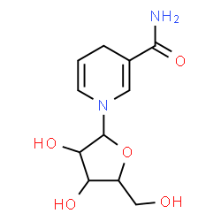 ChemSpider 2D Image | 1-Pentofuranosyl-1,4-dihydro-3-pyridinecarboxamide | C11H16N2O5