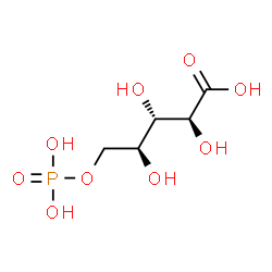 ChemSpider 2D Image | 5-O-Phosphono-L-ribonic acid | C5H11O9P