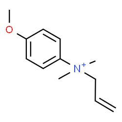 ChemSpider 2D Image | N-Allyl-4-methoxy-N,N-dimethylanilinium | C12H18NO