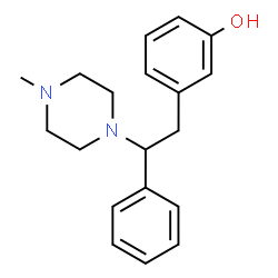 ChemSpider 2D Image | 3-[2-(4-Methyl-1-piperazinyl)-2-phenylethyl]phenol | C19H24N2O