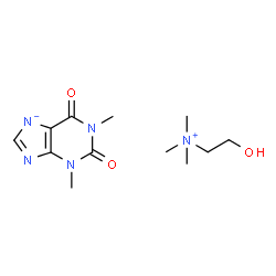 ChemSpider 2D Image | Choline theophyllinate | C12H21N5O3
