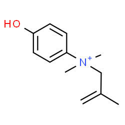 ChemSpider 2D Image | 4-Hydroxy-N,N-dimethyl-N-(2-methyl-2-propen-1-yl)anilinium | C12H18NO