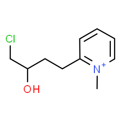 ChemSpider 2D Image | 2-(4-Chloro-3-hydroxybutyl)-1-methylpyridinium | C10H15ClNO