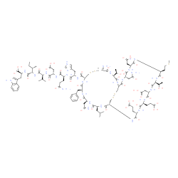 ChemSpider 2D Image | Sarafotoxin S6c | C103H147N27O37S5