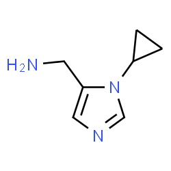 ChemSpider 2D Image | 1-(1-Cyclopropyl-1H-imidazol-5-yl)methanamine | C7H11N3
