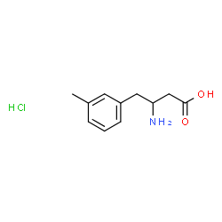 ChemSpider 2D Image | 3-Amino-4-(3-methylphenyl)butanoic acid hydrochloride (1:1) | C11H16ClNO2