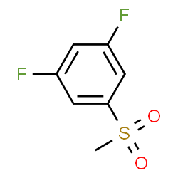 ChemSpider 2D Image | 1,3-Difluoro-5-(methylsulfonyl)benzene | C7H6F2O2S