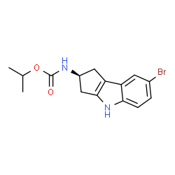 ChemSpider 2D Image | (S)-isopropyl (7-bromo-1,2,3,4-tetrahydrocyclopenta[b]indol-2-yl)carbamate | C15H17BrN2O2