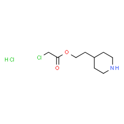 ChemSpider 2D Image | 2-(piperidin-4-yl)ethyl 2-chloroacetate hydrochloride | C9H17Cl2NO2