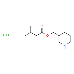 ChemSpider 2D Image | 3-Piperidinylmethyl 3-methylbutanoate hydrochloride (1:1) | C11H22ClNO2