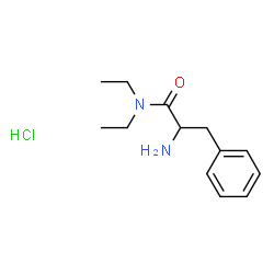 ChemSpider 2D Image | N,N-Diethylphenylalaninamide hydrochloride (1:1) | C13H21ClN2O