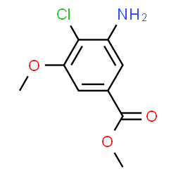 ChemSpider 2D Image | Methyl 3-amino-4-chloro-5-methoxybenzoate | C9H10ClNO3