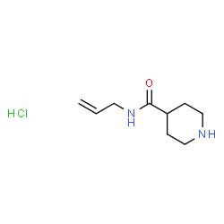 ChemSpider 2D Image | N-Allyl-4-piperidinecarboxamide hydrochloride (1:1) | C9H17ClN2O