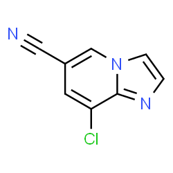 ChemSpider 2D Image | 8-Chloroimidazo[1,2-a]pyridine-6-carbonitrile | C8H4ClN3