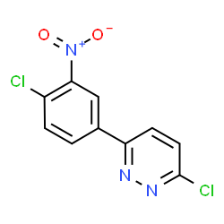 ChemSpider 2D Image | 3-Chloro-6-(4-chloro-3-nitrophenyl)pyridazine | C10H5Cl2N3O2