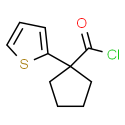 ChemSpider 2D Image | 1-(2-Thienyl)cyclopentanecarbonyl chloride | C10H11ClOS