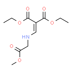 ChemSpider 2D Image | Diethyl {[(2-methoxy-2-oxoethyl)amino]methylene}malonate | C11H17NO6