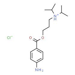ChemSpider 2D Image | 3-(Diisopropylamino)propyl 4-aminobenzoate hydrochloride (1:1) | C16H27ClN2O2