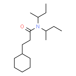 ChemSpider 2D Image | N,N-Di-sec-butyl-3-cyclohexylpropanamide | C17H33NO
