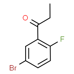 ChemSpider 2D Image | 1-(5-Bromo-2-fluorophenyl)-1-propanone | C9H8BrFO