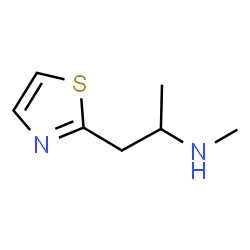 ChemSpider 2D Image | N-Methyl-1-(1,3-thiazol-2-yl)-2-propanamine | C7H12N2S