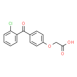ChemSpider 2D Image | [4-(2-Chlorobenzoyl)phenoxy]acetic acid | C15H11ClO4
