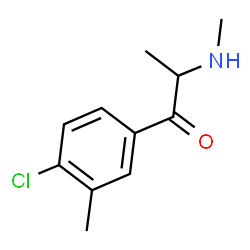 ChemSpider 2D Image | 1-(4-Chloro-3-methylphenyl)-2-(methylamino)-1-propanone | C11H14ClNO