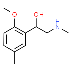 ChemSpider 2D Image | 1-(2-Methoxy-5-methylphenyl)-2-(methylamino)ethanol | C11H17NO2