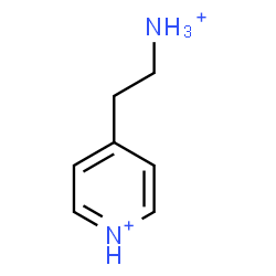 ChemSpider 2D Image | 4-(2-Ammonioethyl)pyridinium | C7H12N2