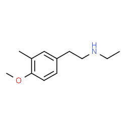 ChemSpider 2D Image | N-Ethyl-2-(4-methoxy-3-methylphenyl)ethanamine | C12H19NO