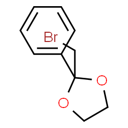 ChemSpider 2D Image | 2-bromomethyl-2-phenyl[1,3]dioxolane | C10H11BrO2