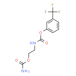 ChemSpider 2D Image | 3-(Trifluoromethyl)phenyl [2-(carbamoyloxy)ethyl]carbamate | C11H11F3N2O4