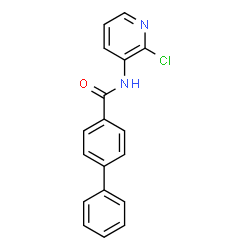 ChemSpider 2D Image | N-(2-Chloro-3-pyridinyl)-4-biphenylcarboxamide | C18H13ClN2O