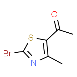 ChemSpider 2D Image | 1-(2-Bromo-4-methyl-1,3-thiazol-5-yl)ethanone | C6H6BrNOS