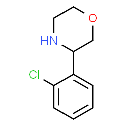 ChemSpider 2D Image | 3-(2-Chlorophenyl)morpholine | C10H12ClNO