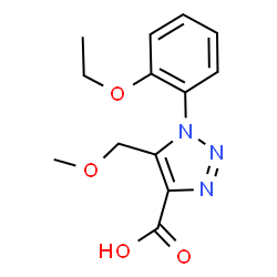 ChemSpider 2D Image | 1-(2-Ethoxyphenyl)-5-(methoxymethyl)-1H-1,2,3-triazole-4-carboxylic acid | C13H15N3O4