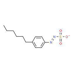 ChemSpider 2D Image | 4-hexylphenylazosulfonate | C12H17N2O3S