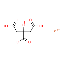 ChemSpider 2D Image | iron(iii) citric acid | C6H8FeO7