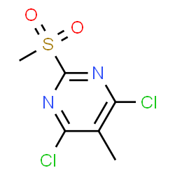 ChemSpider 2D Image | 4,6-Dichloro-5-methyl-2-(methylsulfonyl)pyrimidine | C6H6Cl2N2O2S