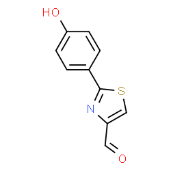ChemSpider 2D Image | 2-(4-Hydroxyphenyl)thiazole-4-carbaldehyde | C10H7NO2S