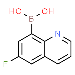 ChemSpider 2D Image | (6-Fluoro-8-quinolinyl)boronic acid | C9H7BFNO2