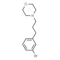 ChemSpider 2D Image | 4-(3-(3-Bromophenyl)propyl)morpholine | C13H18BrNO