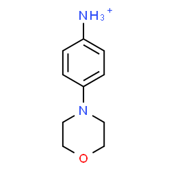 ChemSpider 2D Image | 4-(4-Morpholinyl)anilinium | C10H15N2O
