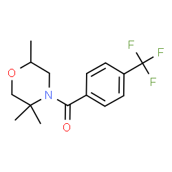 ChemSpider 2D Image | [4-(Trifluoromethyl)phenyl](2,5,5-trimethyl-4-morpholinyl)methanone | C15H18F3NO2