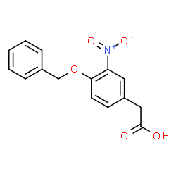 ChemSpider 2D Image | [4-(Benzyloxy)-3-nitrophenyl]acetic acid | C15H13NO5