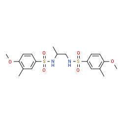 ChemSpider 2D Image | N,N'-1,2-Propanediylbis(4-methoxy-3-methylbenzenesulfonamide) | C19H26N2O6S2