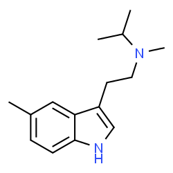 ChemSpider 2D Image | 5,N-Dimethyl-N-isopropyltryptamine | C15H22N2