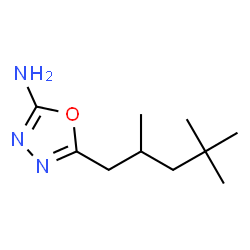 ChemSpider 2D Image | 5-(2,4,4-Trimethylpentyl)-1,3,4-oxadiazol-2-amine | C10H19N3O