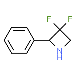 ChemSpider 2D Image | 3,3-Difluoro-2-phenylazetidine | C9H9F2N